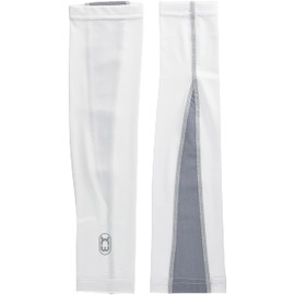 Kijima ZK3-30004W Arm Sleeve, Cooling Material, High Elasticity, Over 98% UV Protection, Men's Free, White/Mesh