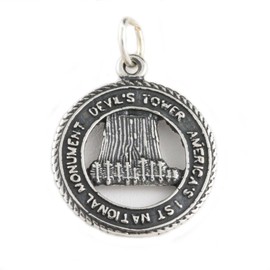 Treasure Island Charms Devils Tower National Monument Wyoming 925 Sterling Silver Charm Pendant Bracelet Jewelry Making Supply
