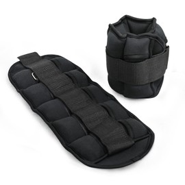 FEIERDUN Adjustable Ankle Weights for Women and Men, One Pair of 2,4,6,8,10 LBS Modular Leg Weights with Yoga, Walking, Running, Gym