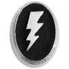 Lightning Bolt On Black Floating Locket Charm