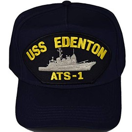 EC USS Edenton ATS-1 HAT - Navy Blue - Veteran Owned Business