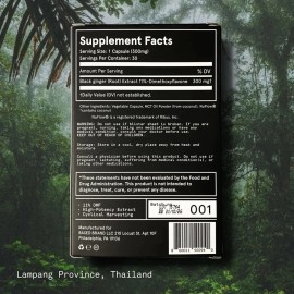 BASED Supplements Black Ginger MDF 11% - 30 capsules - 300mg per capsule