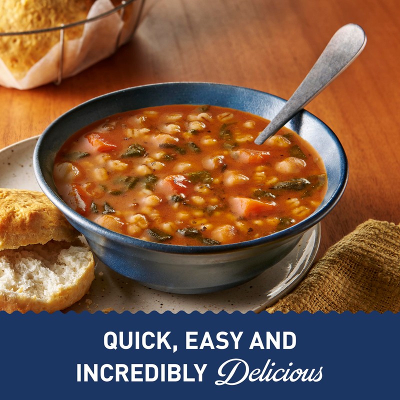 Progresso Protein Hearty Grain Vegetable Soup, Vegetarian Canned Soup, 19