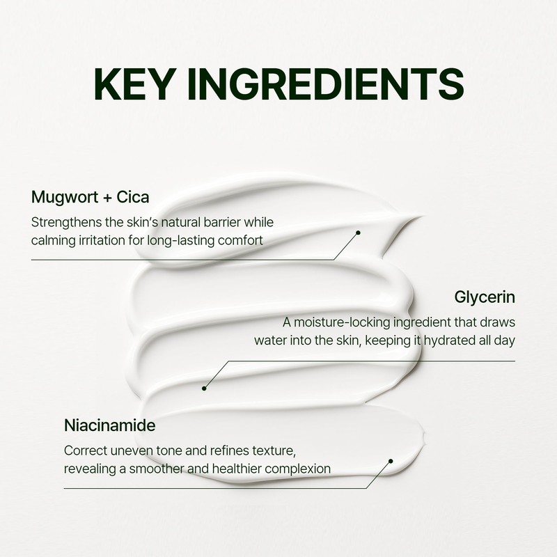 Orien Mugwort Zero Film Moisturizer 60ml Niacinamide 2% panthenol glycerin