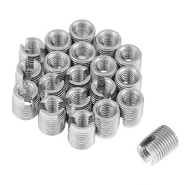 SUS303 Stainless steel Threaded Inserts M3 x 6mm Tapping Tapping Slotted Screw Thread Insert