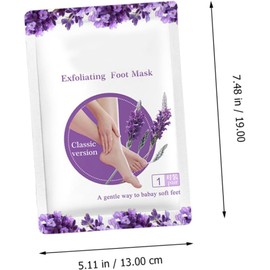 ARTIBETTER Mascarillas Exfoliantes para Pies 2 Pares Eliminación de Callos y Piel Muerta, Hidratantes y Nutritivas, Hechas de Tela No Tejida y Bolsa de Plástico