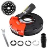 HERZO Surface Grinding Dust Shroud for Angle Grinder, Universal 4.5"/5"