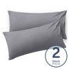 Blumtal Grey Pillow Cases 2 Pack - Soft Brushed Microfibre