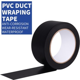 TAPEBEAR Corrosion Protection Pipe Tape, Wrap Pipe Tape for Drain Pipe, Metal Electrical Outdoor Underground Pipe, Waterproof PVC Black Tape, Duct Anti-Corrosion and Protection, 2" X 33Yard, 5 Rolls