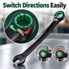 6–10mm Ratchet Combination Wrench – Dual-Purpose Open-End Spanner for Bicycle,