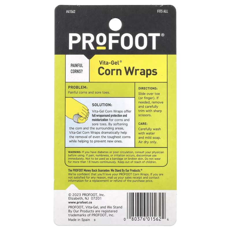 ProFoot Vita-Gel Corn Wraps 3 Each (Pack of 5)