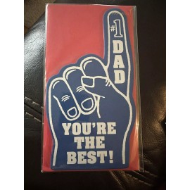 Papyrus NIP Papyrus Happy Fathers Father’s Day Card “#1 Dad” New Foam Finger