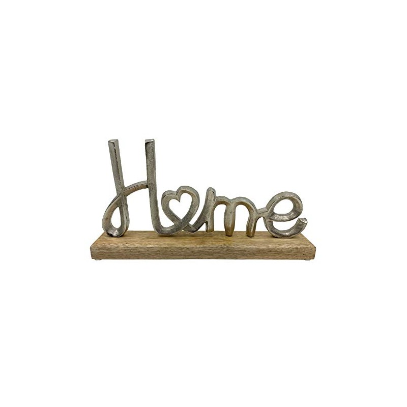 Sil Interiors Love/Home Decoration On Wooden Base (Home)