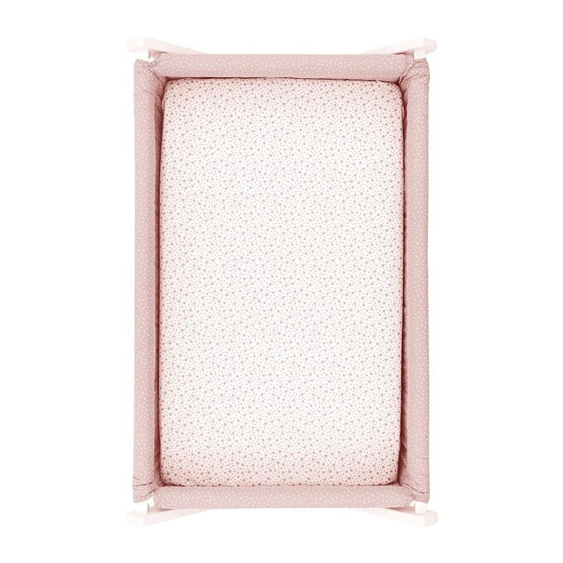 Cambrass 46120 2 Fitted Sheet-Samll Bed 50x82x1 cm Forest Pink,