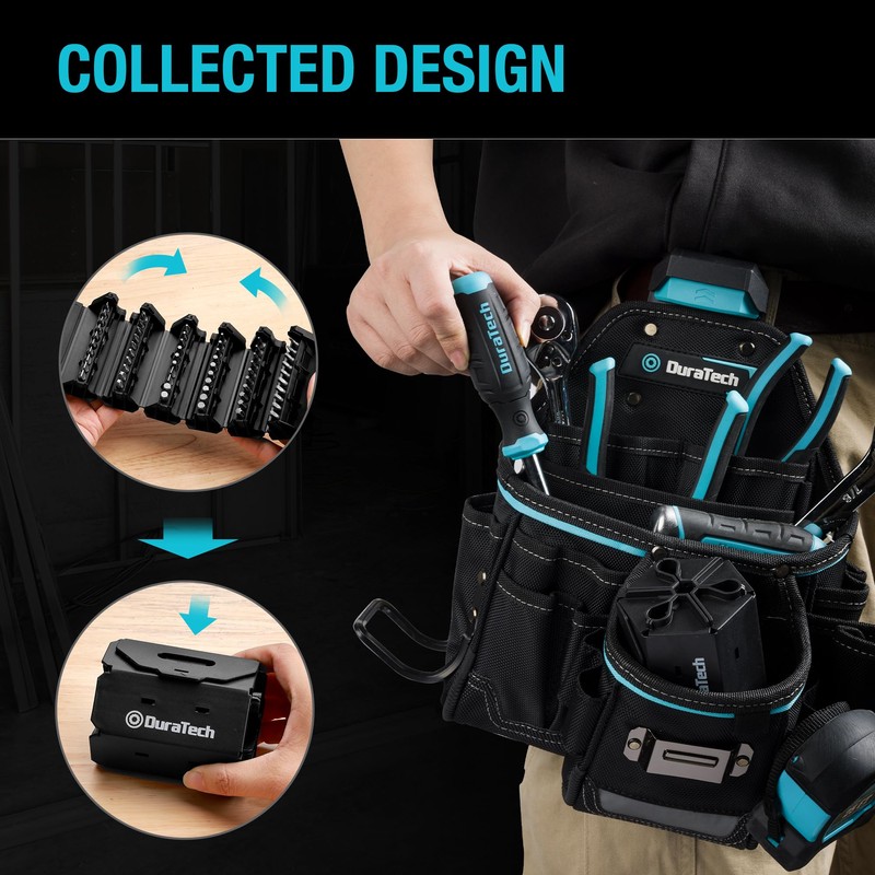 DURATECH Screwdriver, Multi-Function Screw Driver Set with 60 Replaceable Cr-V