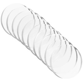 DOITOOL 10 Pcs Soft Glass Table Top Bumper Rubber Pad for Glass Table Top Spacer Anti-slip Glass Scratch Resistant Glass Table Glass Avoid Moving