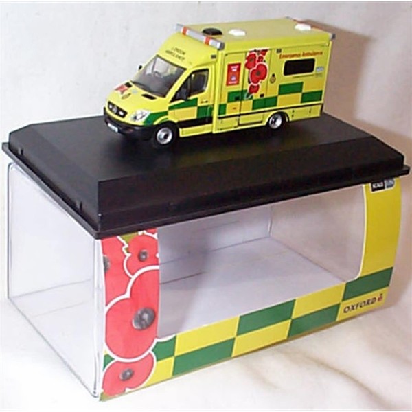 oxford Mercedes Ambulance London Remembrance Day vehicle 1:76 scale diecast