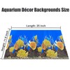 XCNO Aquarium Background Seabed Coral Rock Water Plants Fish Tank