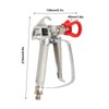 Airless Paint Spray Gun Aluminum Alloy High Efficiency Latex Paint