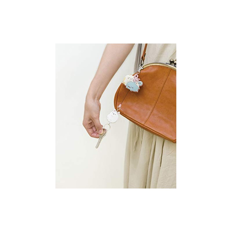 Sumikko Gurashi Reel Key Chain Shirokuma Falling