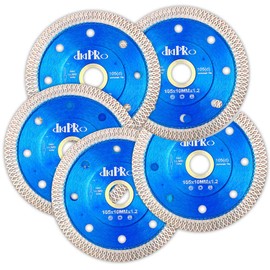 5Pcs/Lot Diapro 4 inch Tile Blade Super Thin Diamond Cutting Blade for Cutting Porcelain Tile Granite Marble (4"-5pc)