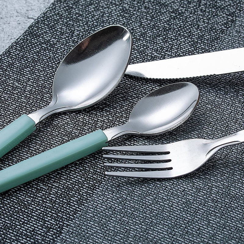 Cutiset 40 piece Stainless Steel Kitchen Flatware set with organizer,