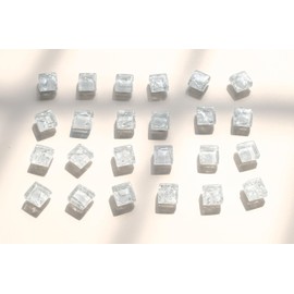 24 Pcs Refrigerator Magnets, Cute Fridge Magnets, Strong Magnets for Fridge, Whiteboard, Kitchen, Office, and School (White)