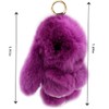Unpafcxddyig Bunny Keychain Cute Soft Artificial Fur Keychain Car Handbag