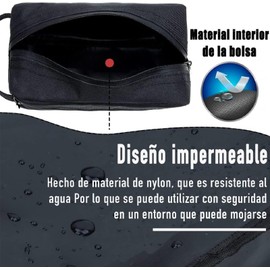 Lumbor37 Bolsas de Baño de Viaje para Hombres y Mujeres,Neceser de Viaje para Hombre y Mujer, Organizador Bolsa Maquillaje Higiene Baño, Bolsa Cosmetiquera Impermeable (Negro)