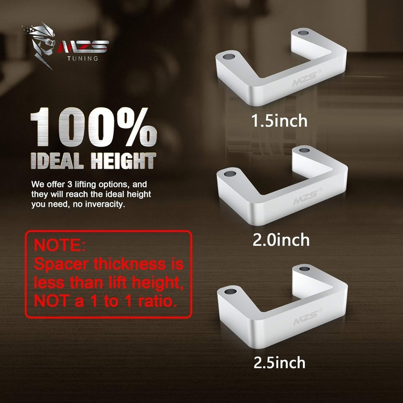 MZS 2.5" Front Leveling Kit Compatible with 2007-2026 Silverado Sierra/Tahoe/Avalanche/Suburban