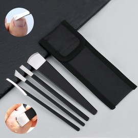 핑쇼60 4-Piece Exfoliating Pedicure Care Set with Pediblade and Cuticle Tools