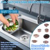 3-in-1 Kitchen Sink Drain Strainer & Stopper, Stainless Steel Food