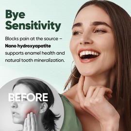 MySmile Nano Hydroxyapatite Fluoride Free Toothpaste for Sensitive Teeth, Remineralizing & Whitening Toothpaste, SLS Free, Supports Natural Tooth Mineralization for Adults, Misty Mint, 4.2 oz