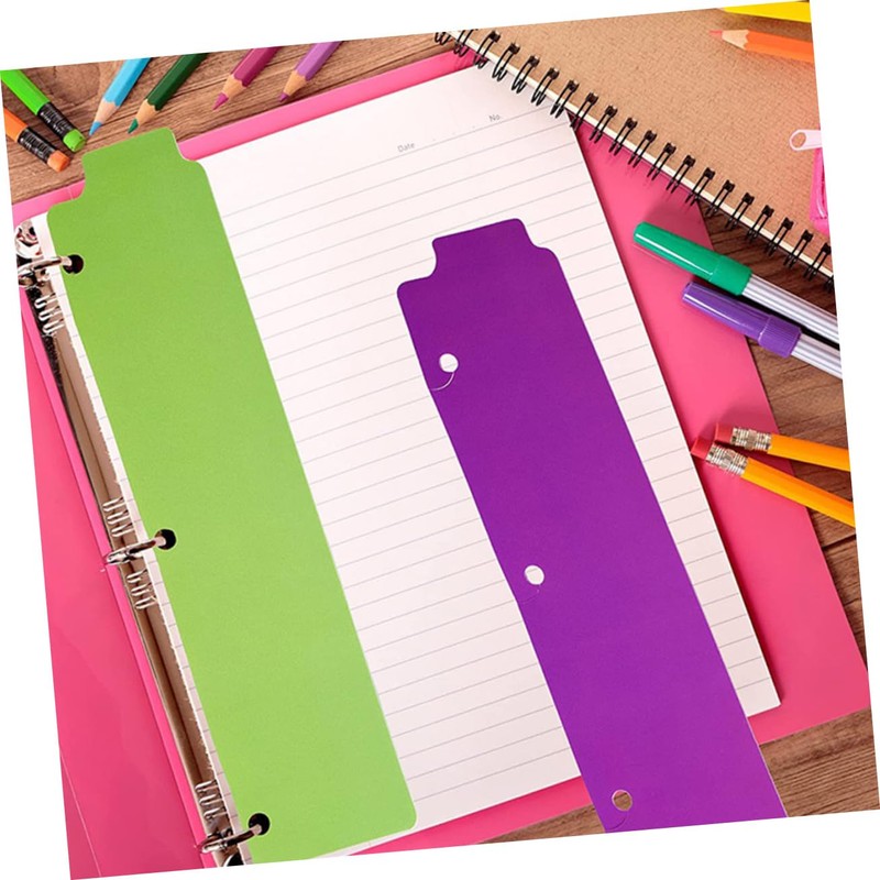 Operitacx Pack of 10 Notepad Dividers Index Cards Dividers Perforated
