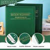 Skyygemm 4 Pcs Estate Planning Portfolio Binder PU Leather 3