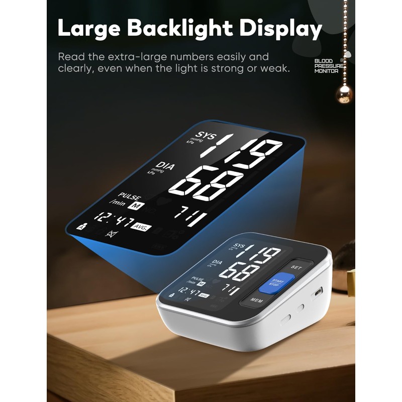 Blood Pressure Monitors for Home Use Upper Arm, Accurate Cuff