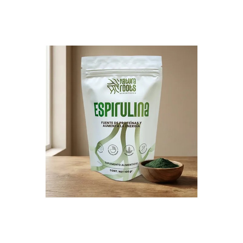 Espirulina En Polvo - 100g | Natura Roots®