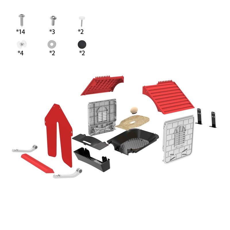 Difsight Roll Away Chicken Nesting Box, 13° Auto Egg Collection