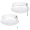 Lightdot 7” Modern LED Ceiling Light with Pull Chain 12W