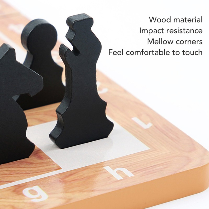 Wooden Chess Game Children Adult Portable Funny Folding Chess Board