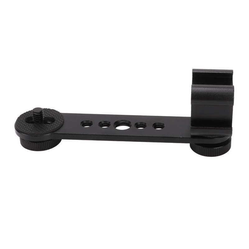 Triple Cold Shoe Extension Bracket Aluminium Alloy Microphone Stand Mount