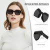 JiSoo Reading Sunglasses 1.25 Women Ladies Oversized Designer Prescription Sunglasses