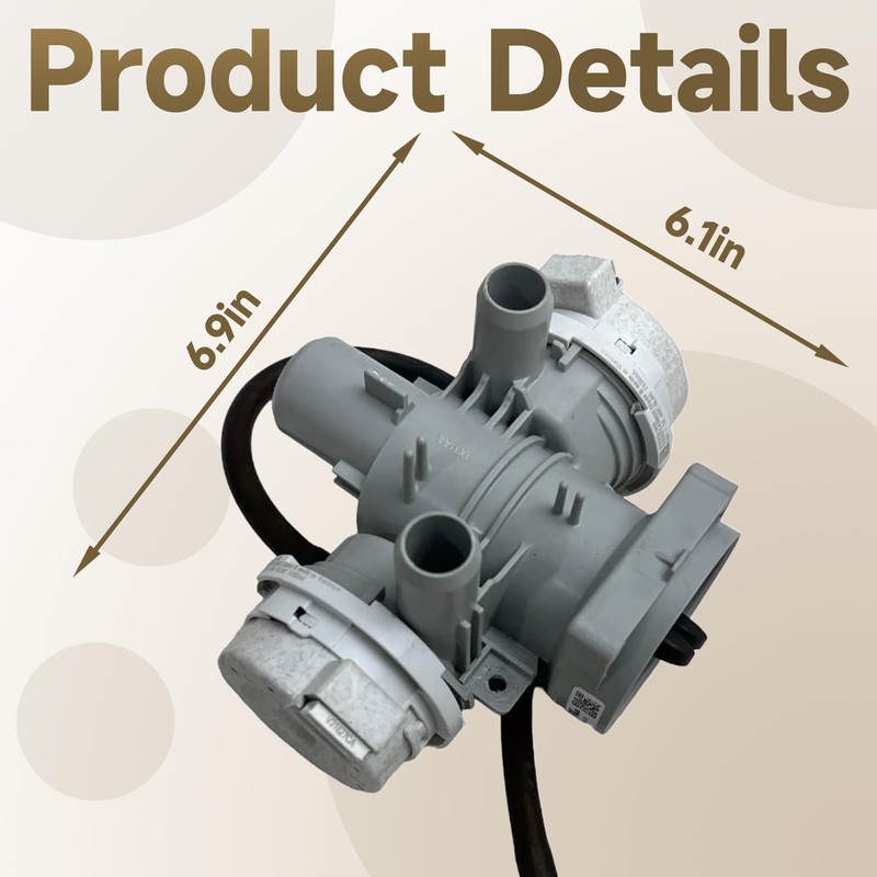 AHA75853813 Washer Drain Pump Assembly Fit for LG, Washing Machine