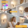 Battery Operated Wall Sconces Set Of Two, 10000mAh Rechargeable Wireless