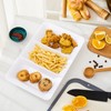 Lullaby 3 Sectional Plastic Serving Tray 14.2" x 9", 3