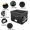 DocSafe Fireproof Document Box with Lock,File Storage Organizer with Pockets,Collapsible