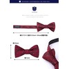 HISDERN Men's Bowtie, One-Touch Bowtie, with Chief, Adult, Weddings, Hook