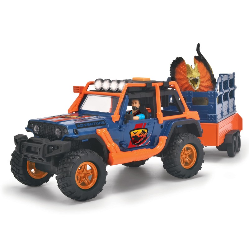 Dickie Toys: Dino Commander - Light & Sound Kids Playset,