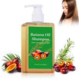 Batana Oil Shampoo, Champú de Aceite de Batana, Shampoo De Batana, Aceite de Batana y Romero, Champú de Aceite para Nutre en Profundidad y Repara el Cabello Seco y Quebradizo (300ml)
