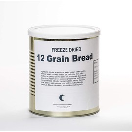 FTF Technologies Inc Freeze Dried 12 Grain Bread, 25 Year Shelf Life, 1 Gallon Can, 12 Slices
